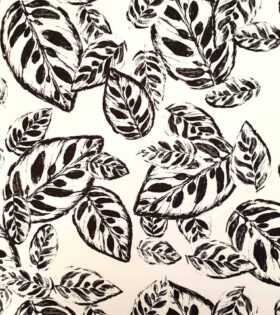Printed Dull Satin - White
