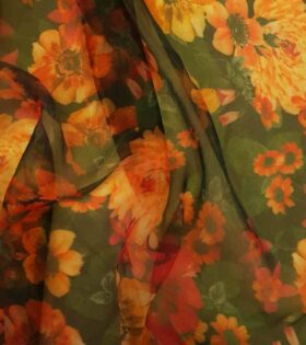Printed Organdy Satin