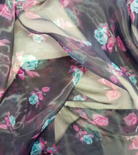 Printed Organdy Satin