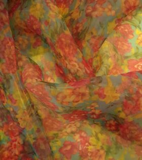 Printed Organdy Satin
