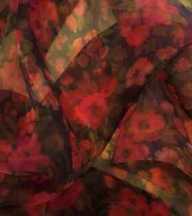 Printed Organdy Satin
