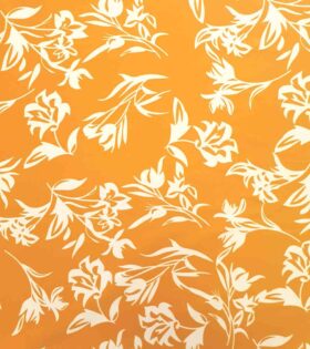 Printed Dull Satin - Bohemian - Mustard