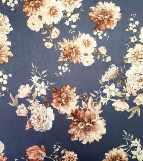 Printed Suede Scuba - Floral