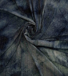 Tie Dye Lurex Knit - Navy Blue