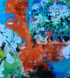 Printed Duchess Satin - Abstract