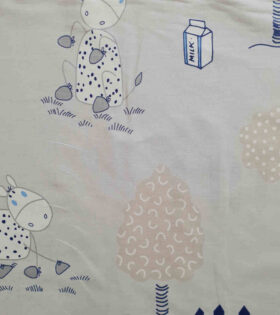 100% Turkish Printed Cotton - Cow