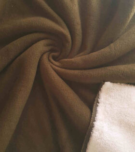 Double Sided Sherpa Fleece - Olive Green