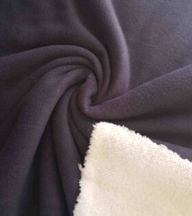Double Sided Sherpa Fleece - Grey