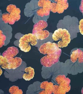 Printed Barbie - Leaves - Black