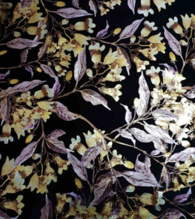 Foil Stretch Velvet - Black