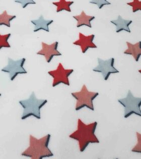 Mongolian Fleece - Printed Stars