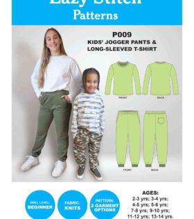 Patterns - Kids' Track Pants & Long Sleeved T-Shirt - P009