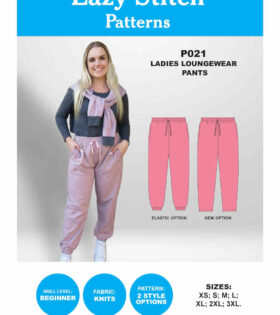 Patterns - Ladies Active Wear Pants Variation - P021