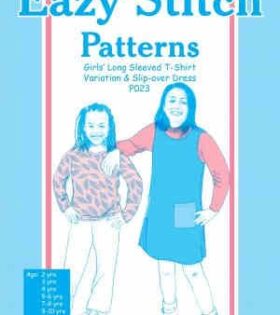 Patterns - Girls' Long Sleeved T-Shirt Variation & Slip-Over Dress - P023