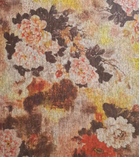 Printed Angora Jersey Knit - Floral