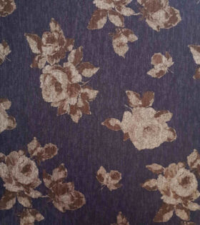 Printed Angora Jersey Knit - Floral