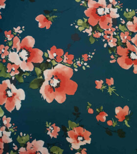 Printed Bon Bon - Bottle Green - Floral