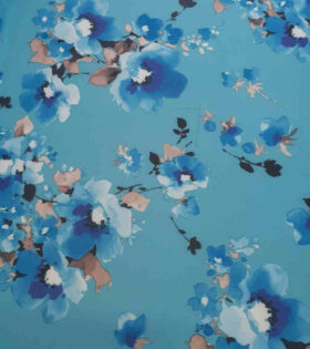Printed Bon Bon - Turquoise - Floral
