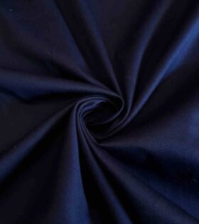 Stretch Cotton Satin - Navy Blue