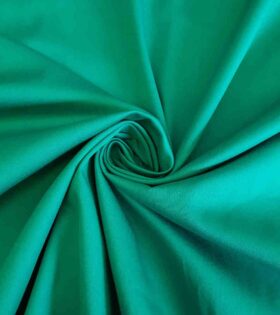 Stretch Cotton Satin - Green