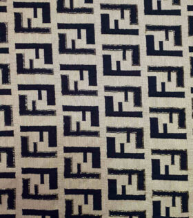 Fendi Brocade - Navy Blue