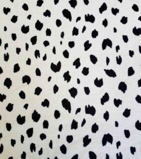 Printed Brushed Knit - Black & White
