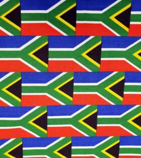Printed Sheeting - RSA Flags - Multicolored