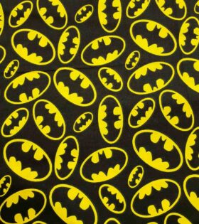 Printed Sheeting - Batman -Black