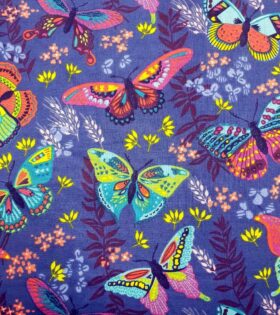 Printed Sheeting - Butterflies - Multicolored
