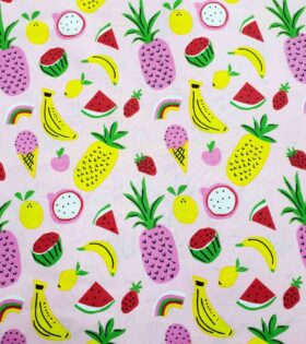 Printed Sheeting - Fruit - Pink
