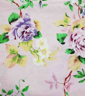 Printed Sheeting - Floral - White