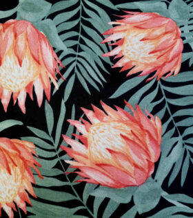 Printed Mini-Matt - Protea - Black