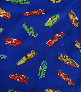 Printed Poly Cotton - Racing Cars