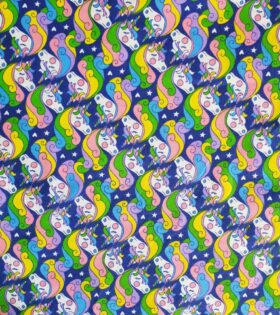 Printed Poly Cotton - Unicorn
