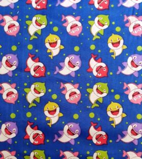 Printed Poly Cotton - Whales