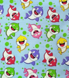 Printed Poly Cotton - Whales