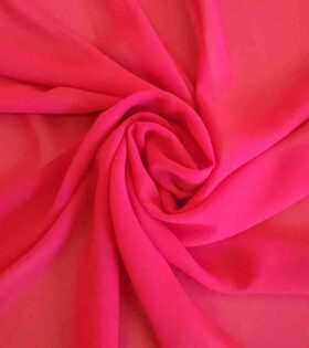 Stretch Crepe Chiffon - Red