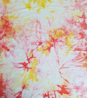 Stretch Tie Dye - Pink & Yellow