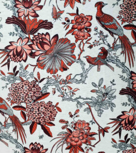 Printed Mini-Matt - Birds & Flowers - Rust