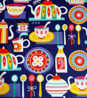 Printed Mini-Matt - Kitchen - Navy Blue
