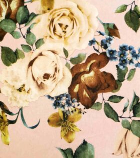 Printed Ponti Roma - Floral - Dusty Pink