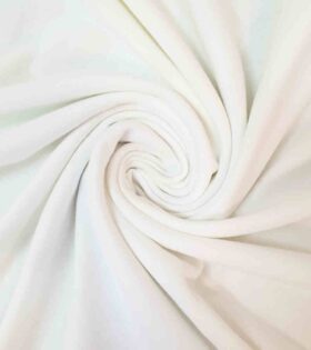 Unbrushed Cotton Tracksuiting - White