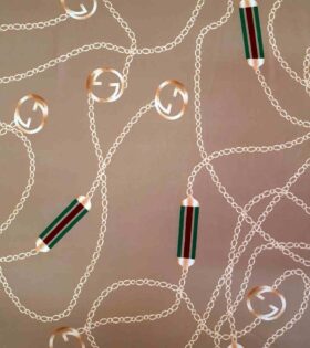 Designer Silk Satin - Gucci - Taupe