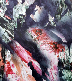 Printed Duchess Satin - Abstract