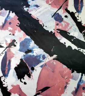 Printed Duchess Satin - Abstract