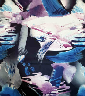Printed Duchess Satin - Abstract