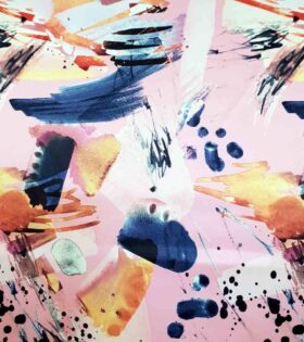 Printed Duchess Satin - Abstract