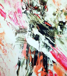 Printed Duchess Satin - Abstract