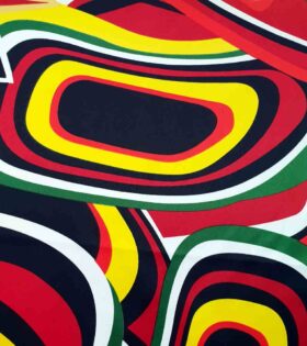 Printed Duchess Satin - Abstract