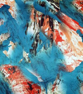 Printed Duchess Satin - Abstract